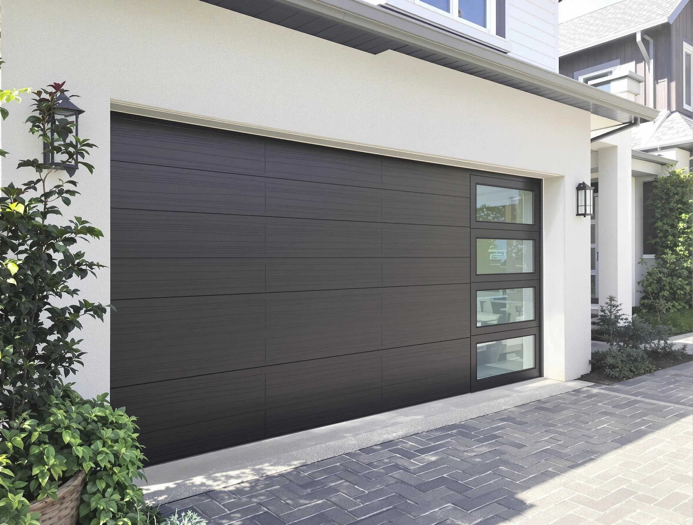 Custom garage door installation by Belmont Garage Door Repair in Belmont