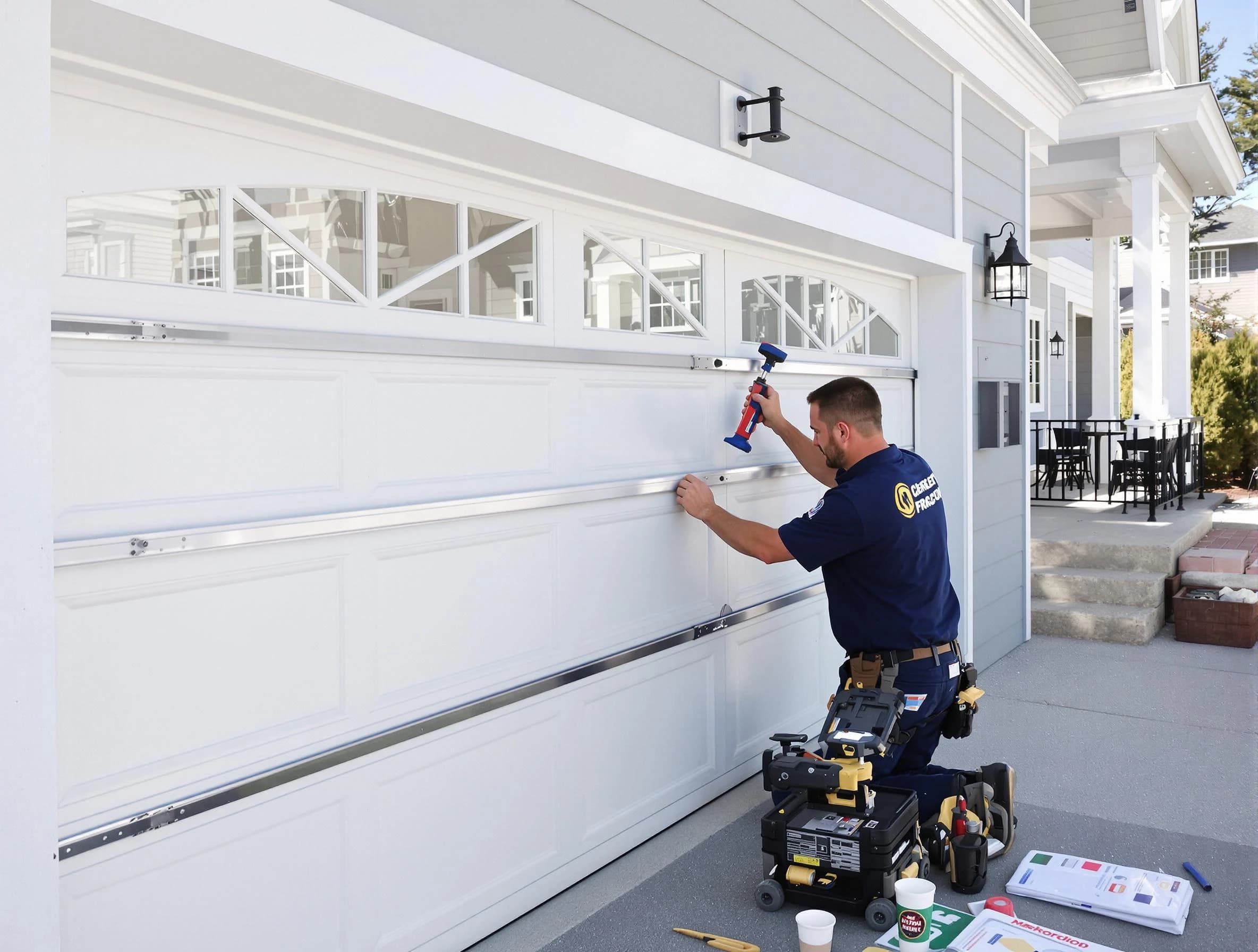 Professional garage door installation by Belmont Garage Door Repair in Belmont