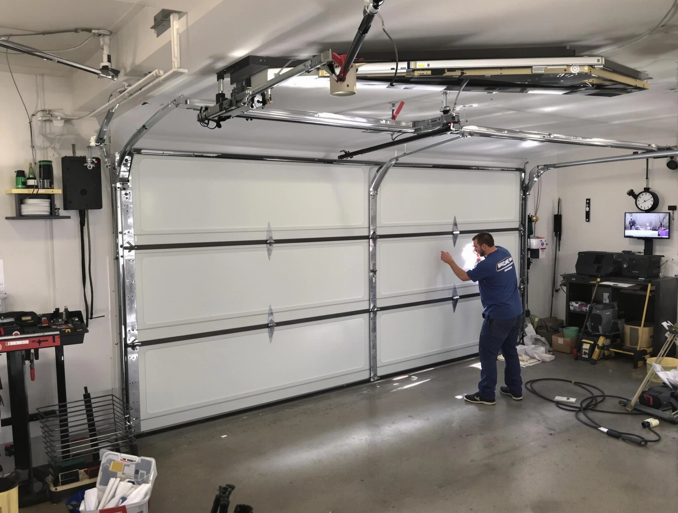 Professional garage door repair service by Belmont Garage Door Repair in Belmont