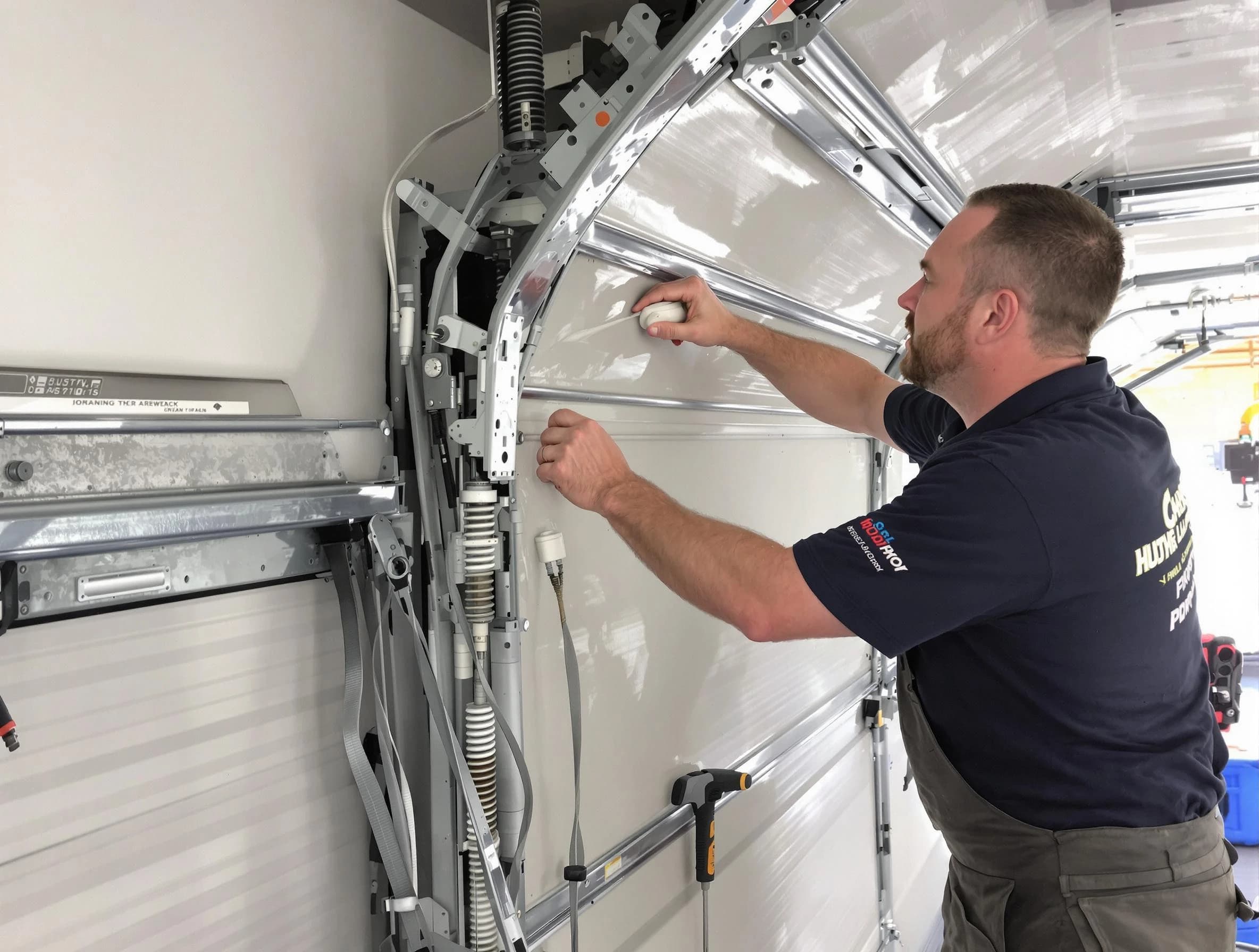 Noisy Garage Door Fix in Belmont