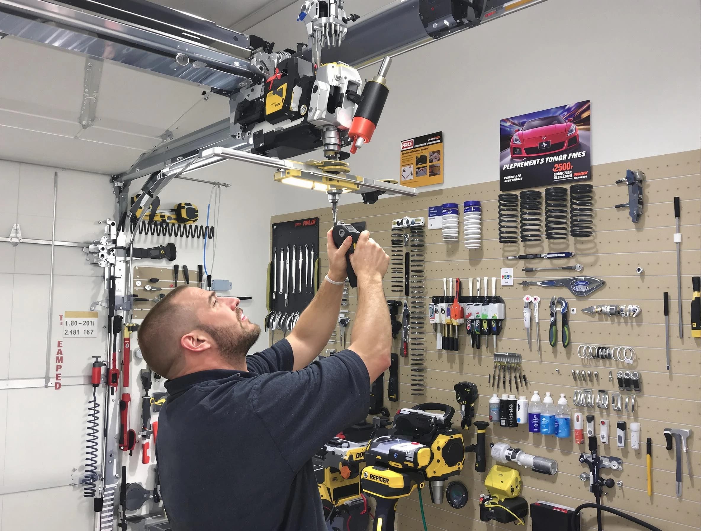 Garage Door Spring Repair in Belmont